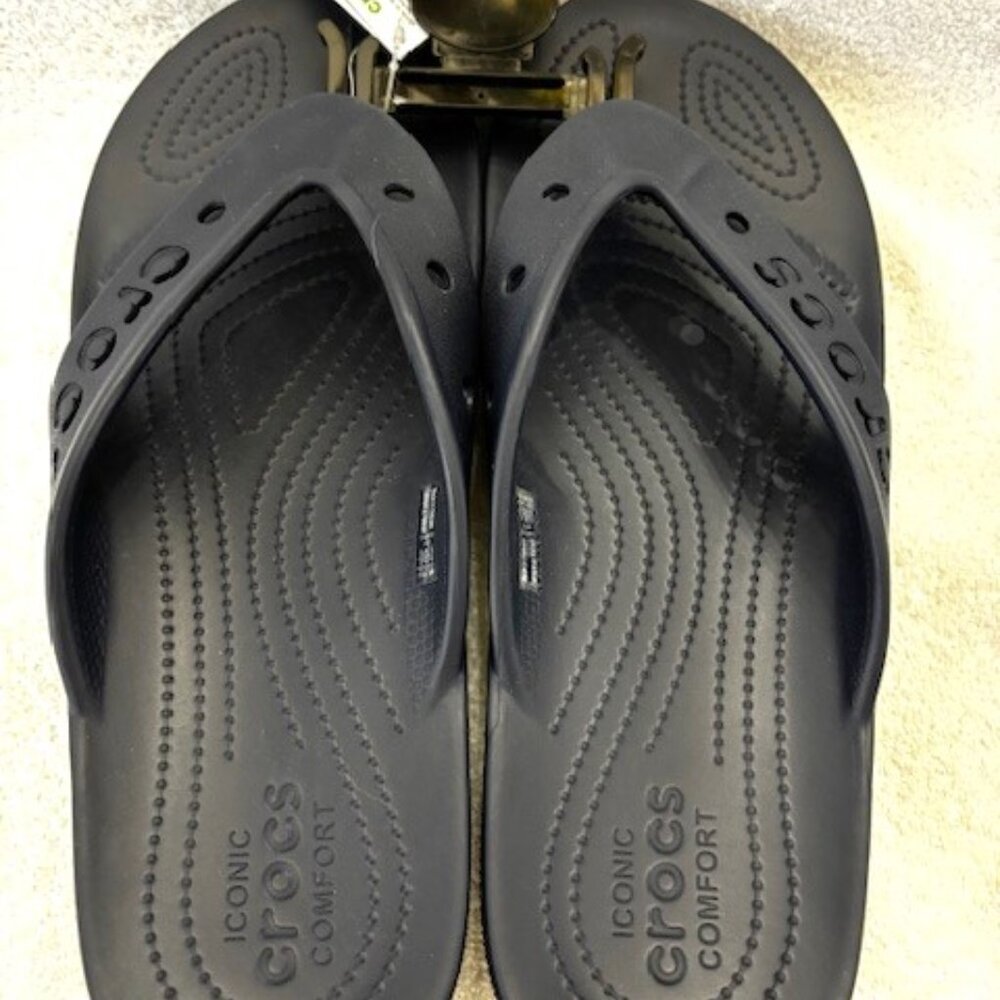 Crocs Baya II flip flop slides in dark navy NWT Mens Size 12
